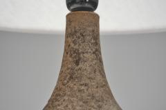 Fridtjof Sejersen Glazed Chamotte Table Lamp by Fridtjof Sejersen Denmark ca 1960s - 4763913