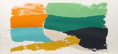 Friedel Dzubas Friedel Dzubas Lithograph Abstract Blue Orange Green Signed - 3357806