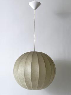 Friedel Wauer Mid Century Goldkant Globe Cocoon Pendant Lamp or Hanging Light Germany 1960s - 4599853
