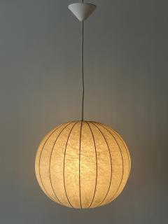 Friedel Wauer Mid Century Goldkant Globe Cocoon Pendant Lamp or Hanging Light Germany 1960s - 4599854