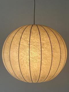 Friedel Wauer Mid Century Goldkant Globe Cocoon Pendant Lamp or Hanging Light Germany 1960s - 4599856