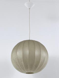 Friedel Wauer Mid Century Goldkant Globe Cocoon Pendant Lamp or Hanging Light Germany 1960s - 4599857