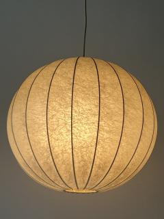 Friedel Wauer Mid Century Goldkant Globe Cocoon Pendant Lamp or Hanging Light Germany 1960s - 4599860