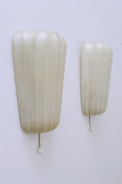Friedel Wauer Set of Two Rare Mid Century Cocoon Sconces by Friedel Wauer for Goldkant Germany - 4213193