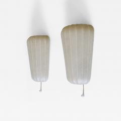 Friedel Wauer Set of Two Rare Mid Century Cocoon Sconces by Friedel Wauer for Goldkant Germany - 4213965