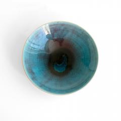 Friedl Holzer Kjellberg Friedl Holzer Kjellberg hand thrown bowl jewel colored glaze Arabia Finland - 4041645