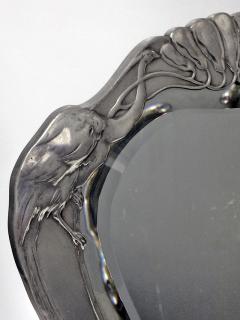 Friedrich Adler Friedrich Adler Art Nouveau Jugendstil Pewter Mirror Germany c 1901 Osiris - 116252