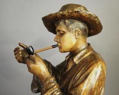 Friedrich Goldscheider Early 20thc bronzed slip cast figure of a gaucho by Goldscheider - 4774486