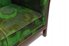 Frits Henningsen 1930s Frits Henningsen Sofa with Dramatic Flared Arms of Mahogany  - 4606342