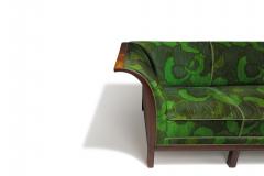 Frits Henningsen 1930s Frits Henningsen Sofa with Dramatic Flared Arms of Mahogany  - 4606343