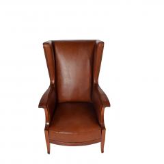 Frits Henningsen 1940s Frits Henningsen attribution Wing back mahogany armchair - 1459346