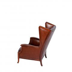 Frits Henningsen 1940s Frits Henningsen attribution Wing back mahogany armchair - 1459347