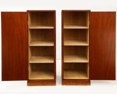 Frits Henningsen A Pair of Frits Henningsen Mahogany Freestanding Pedestal Cabinets Circa 1940s - 867872