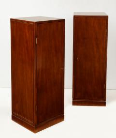 Frits Henningsen A Pair of Frits Henningsen Mahogany Freestanding Pedestal Cabinets Circa 1940s - 867873