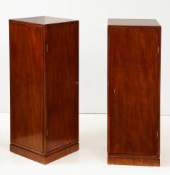 Frits Henningsen A Pair of Frits Henningsen Mahogany Freestanding Pedestal Cabinets Circa 1940s - 867877