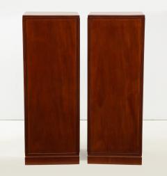 Frits Henningsen A Pair of Frits Henningsen Mahogany Freestanding Pedestal Cabinets Circa 1940s - 867879