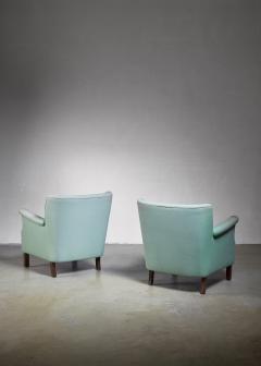 Frits Henningsen Danish pair of lounge chairs Denmark 1940s - 846946