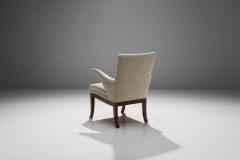 Frits Henningsen Frits Henningsen Armchair Upholstered in Linen Denmark 1950s 60s - 1207641