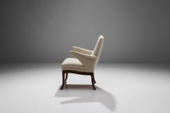 Frits Henningsen Frits Henningsen Armchair Upholstered in Linen Denmark 1950s 60s - 1207642