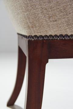 Frits Henningsen Frits Henningsen Armchair Upholstered in Linen Denmark 1950s 60s - 1207647