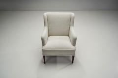 Frits Henningsen Frits Henningsen Easy Chairs with Fluted Legs Denmark 1940s - 2672993