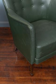 Frits Henningsen Frits Henningsen Green Leather Lounge Chairs - 2736700