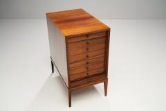 Frits Henningsen Frits Henningsen Rosewood Cabinet with Tambour Door Denmark 1950s - 1801255