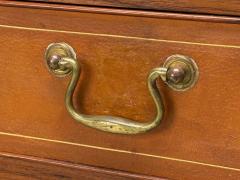 Frits Henningsen Frits Henningsen attr Rosewood Leather Brass Console Table Denmark 1950s - 4272477