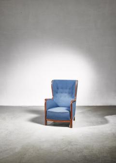 Frits Henningsen Frits Henningsen wingback chair Denmark 1940s - 956924