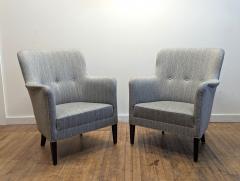 Frits Henningsen Pair of Danish Club Chairs Frits Henningsen - 4233924