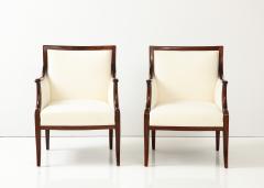 Frits Henningsen Pair of Frits Henningsen Mahogany Armchairs circa 1940s - 3104619