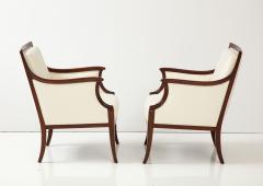 Frits Henningsen Pair of Frits Henningsen Mahogany Armchairs circa 1940s - 3104632