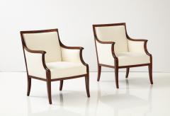 Frits Henningsen Pair of Frits Henningsen Mahogany Armchairs circa 1940s - 3104635