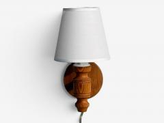 Frits Lindgren Swedish Modern Wall Sconce Pine Sweden 1960s - 4718716