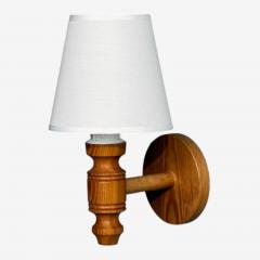 Frits Lindgren Swedish Modern Wall Sconce Pine Sweden 1960s - 4718724