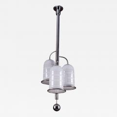 Fritz August Breuhaus de Groot Bauhaus Glass Chandelier by De Groot 1930s - 318327