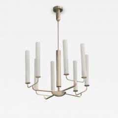 Fritz August Breuhaus de Groot Fritz August Breuhaus Attribution Chandelier in Nickel Germany 1920s - 4808051