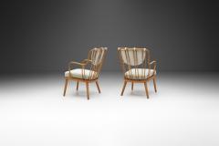 Fritz Hansen 1774 Armchairs by Aage Herman Olsen Model for Fritz Hansen Denmark 1940s - 4082699