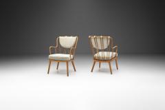 Fritz Hansen 1774 Armchairs by Aage Herman Olsen Model for Fritz Hansen Denmark 1940s - 4082700