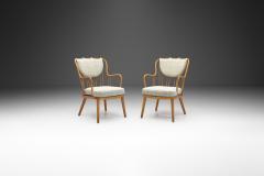 Fritz Hansen 1774 Armchairs by Aage Herman Olsen Model for Fritz Hansen Denmark 1940s - 4082701