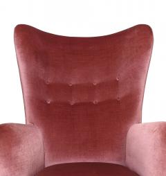 Fritz Hansen 1942 Fritz Hansen High back Lounge Chair 1672 in Original Mohair - 3350262