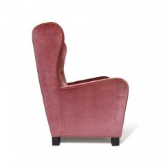 Fritz Hansen 1942 Fritz Hansen High back Lounge Chair 1672 in Original Mohair - 3350267