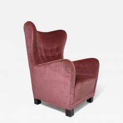 Fritz Hansen 1942 Fritz Hansen High back Lounge Chair 1672 in Original Mohair - 3351461