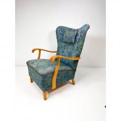 Fritz Hansen 1950s Swedish High Back Lounge Chair - 4599594