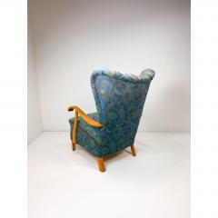 Fritz Hansen 1950s Swedish High Back Lounge Chair - 4599595