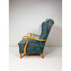 Fritz Hansen 1950s Swedish High Back Lounge Chair - 4599599
