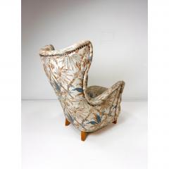 Fritz Hansen 1950s Swedish High Back Lounge Chair - 4611587