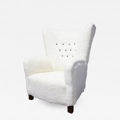 Fritz Hansen Fritz Hansen Attributed Lounge Chair in Sheepskin Upholstery Model 1672 - 2669304