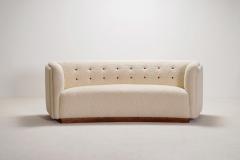 Fritz Hansen Fritz Hansen Model 1668 Three Seat Sofa Wool Boucl Fabric Circa 1940 - 4087618