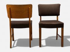 Fritz Hansen Fritz Hansen Six Dining Chairs Oak Wool Denmark 1930s - 4450505